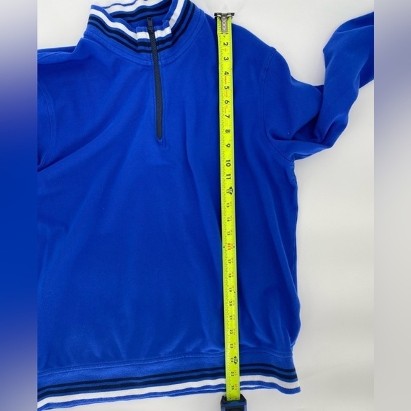 Lands end men’s pullover royal blue sweater quarter zip size large - Picture 7 of 8